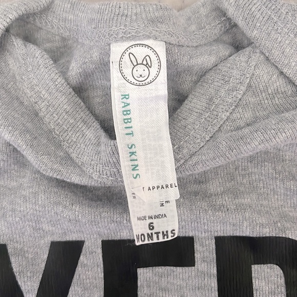 Siblings T-shirt & Infant onesie ~ Gray~ 5T and 6 months  ~ Unisex - Picture 8 of 11